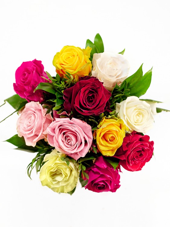 Ассорти роз «Поцелуй» &mdash; Городской букет