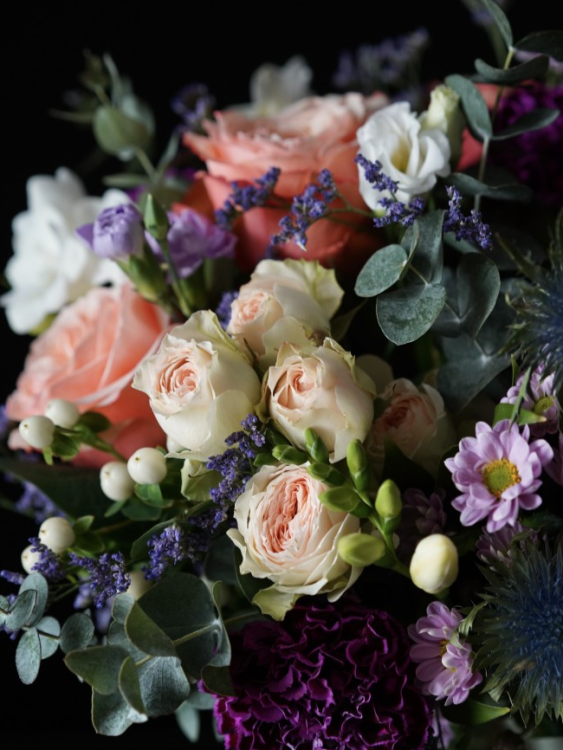 Букет «Скандинавское утро» в пёстрой гамме &mdash; Городской букет