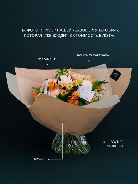 Светлый букет «Тильда» с розами, ромашками и лавандой фото 5 — Городской букет
