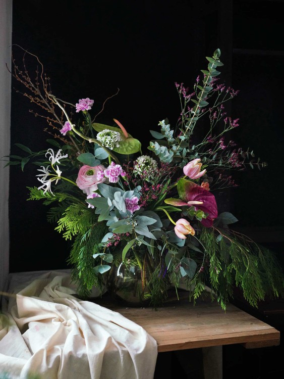 Букет «Амадея» в дикой лесной манере &mdash; Городской букет