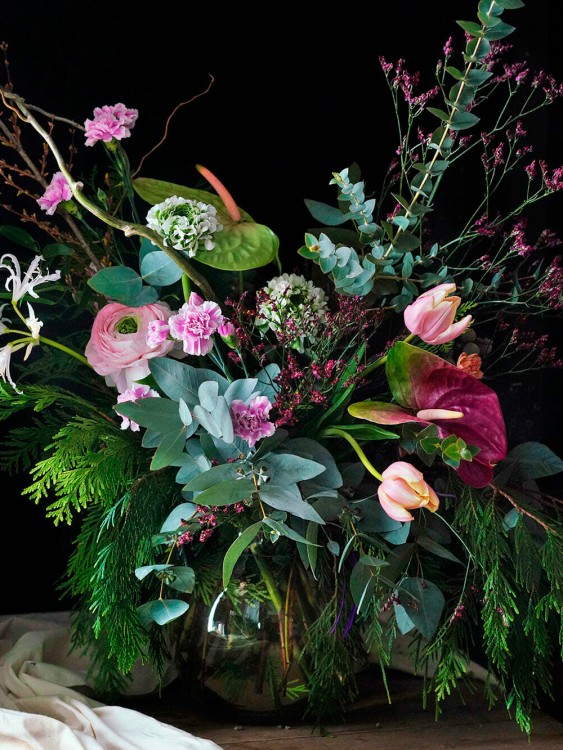 Букет «Амадея» в дикой лесной манере &mdash; Городской букет