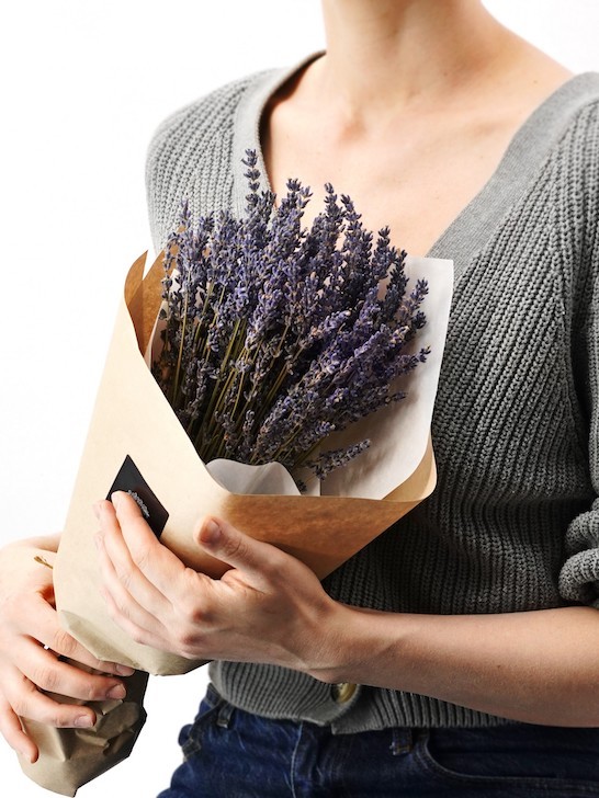 Букетик сушеной лаванды «Полин» в декоративной упаковке &mdash; Городской букет